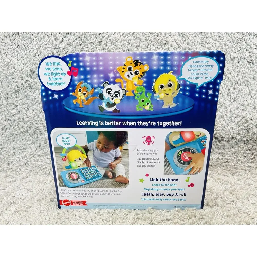 Fisher Price Link Squad a to Z Yak Baby Learning Toy with Music & Lights Age 9mo